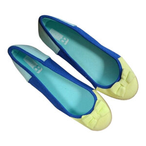Crazy 8 Women's Multi Colored Flats, Size 5 - Yellow, Blue